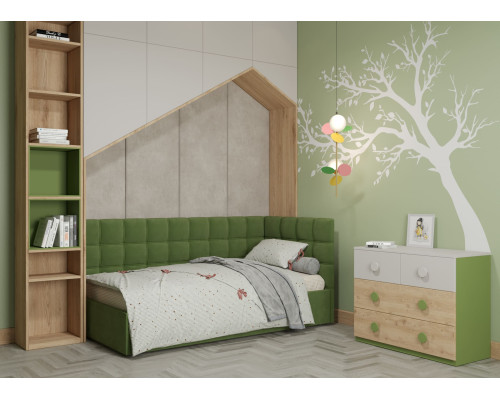 Ліжко кутове Леон з механізмом (90х190)