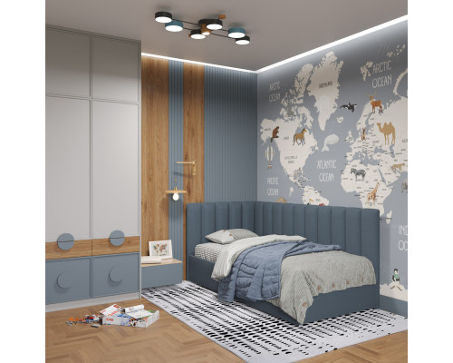 Ліжко кутове Preston/Престон без механізму (90х190)