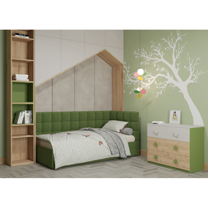 Ліжко кутове Leon/Леон без механізму (120х190)