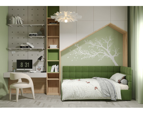 Ліжко кутове Леон з механізмом (120х190)