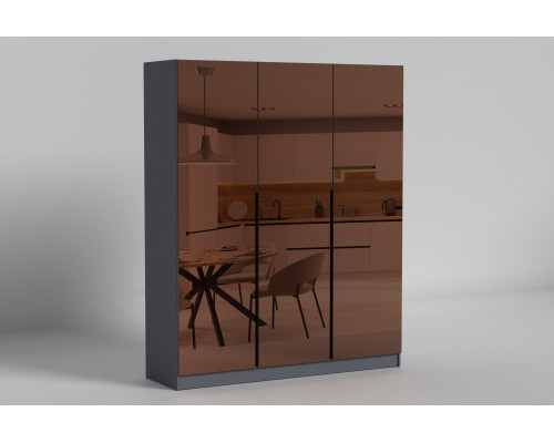 Шафа розпашна 1500 3-дв. Noir/Нуар