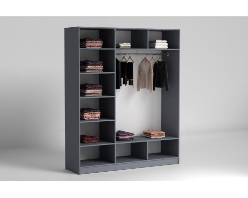 Шафа розпашна 1500 3-дв. Noir/Нуар