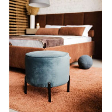 Пуф Круглый D-450 на черных опорах